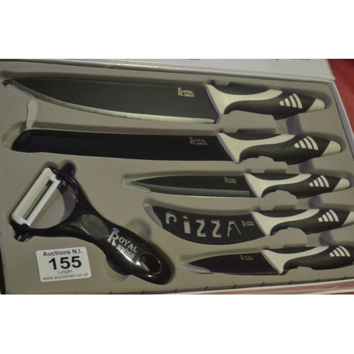 155 - Black Swiss Knife Set