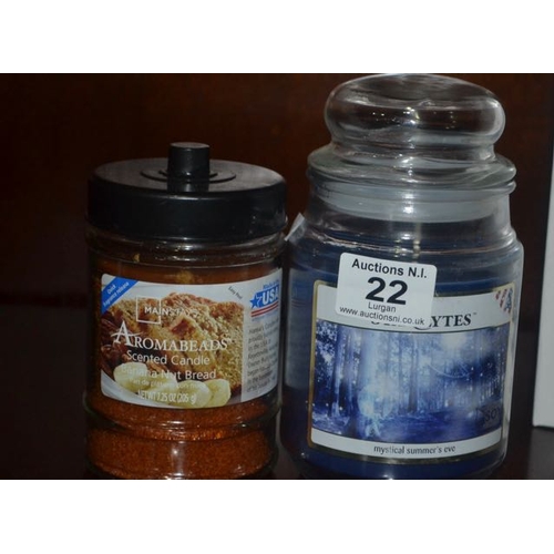 22 - 2x Candle Jar