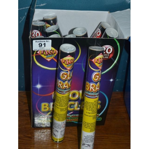 91 - Box of Glow Bracelets