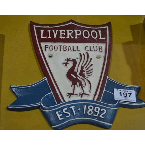 197 - Cast Iron Liverpool Sign