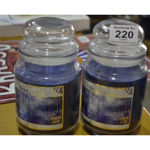 220 - 2x Candle Jar