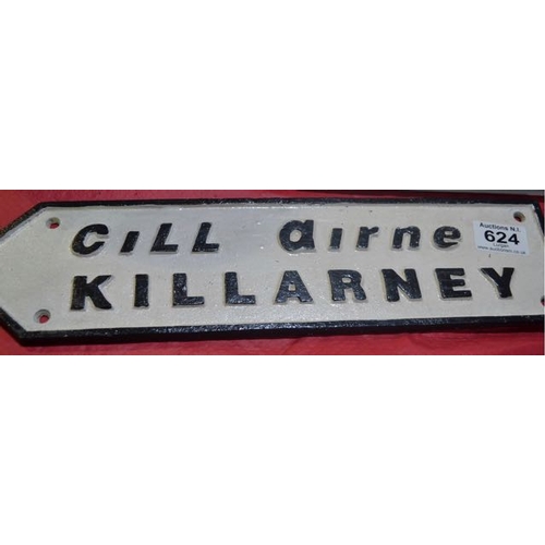 624 - Cast Iron Kilarney Sign