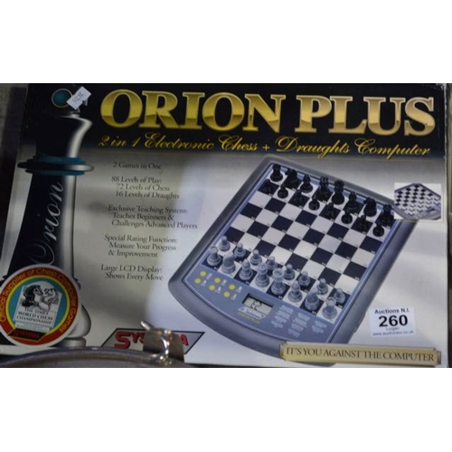 260 - Orion 2in1 Electronic Chess Set