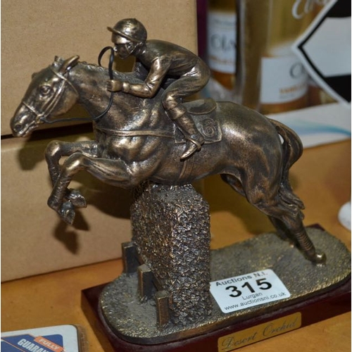 315 - Desert Orchid Statue - Slight Chip to Ear