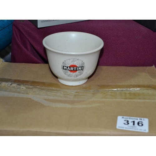 316 - 2x6 Martini Cup/Bowl