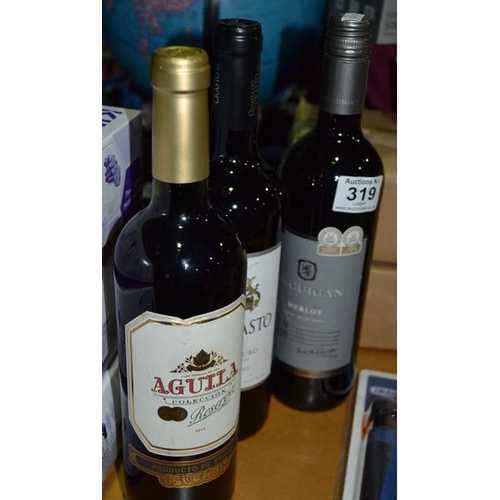 319 - 3x Bottles of Red Wine