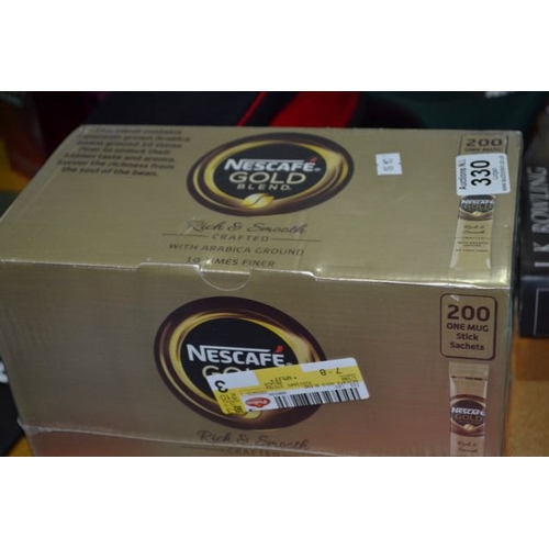 330 - Box of 200 1 Mug Nescafe Gold Sachets