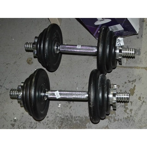 339 - Pair of Heavy Dumbells