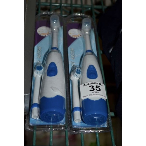 35 - Battery Toothbrush x 2