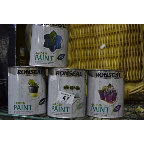 47 - Ronseal Garden Paint x4