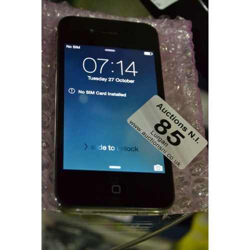 85 - iPhone 4s 16gb - Unlocked