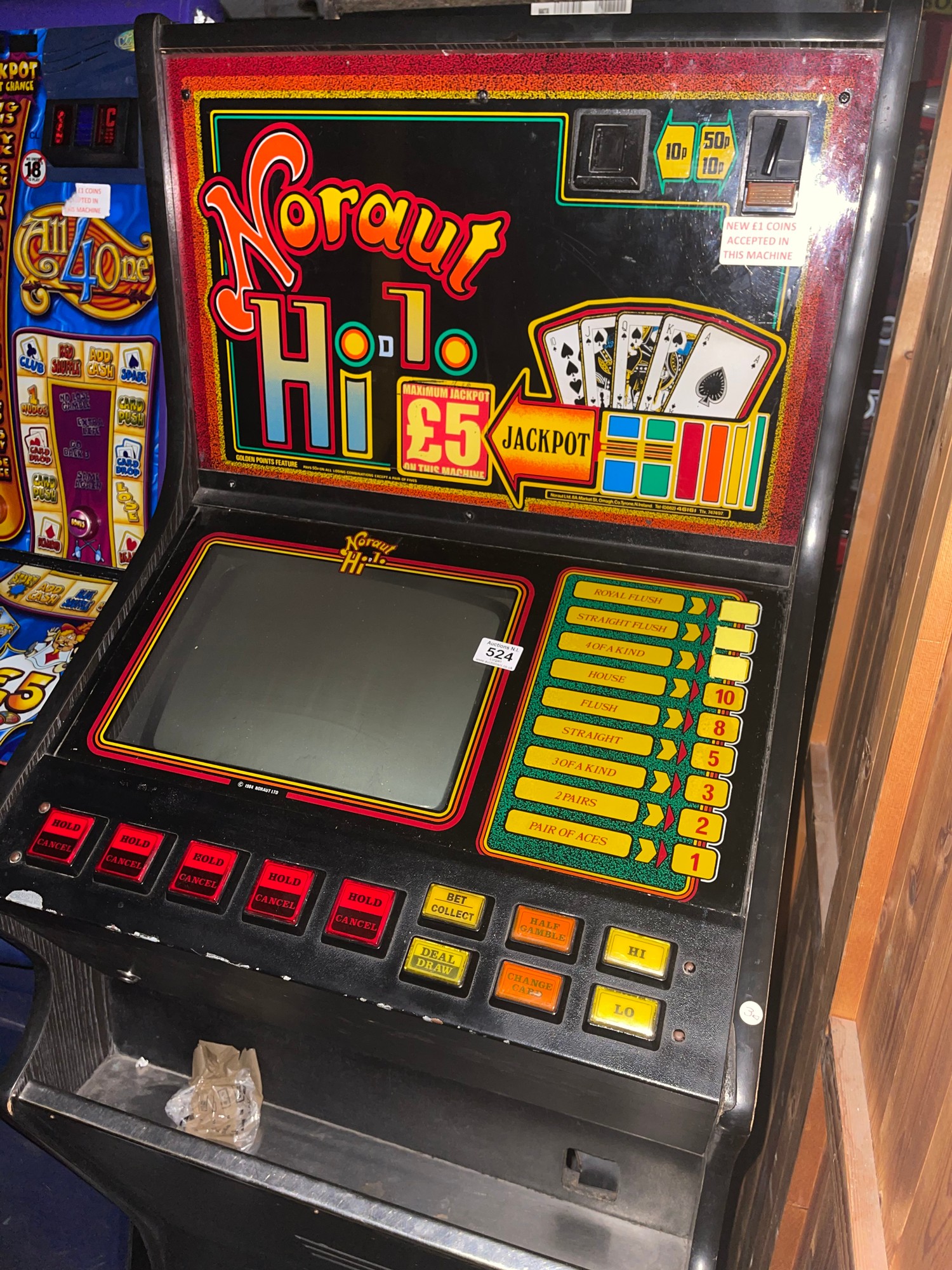 noraut poker machine