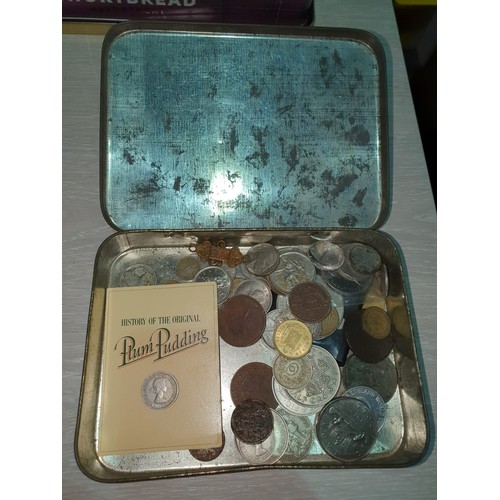 316B - 1953 Queen Elizabeth II Coronation Cadbury Tin With Coins