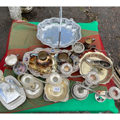 164 - Large Collection of Silver Plated