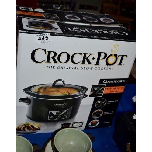 445 - Crock Pot SLow Cooker - Needs Kettle Lead