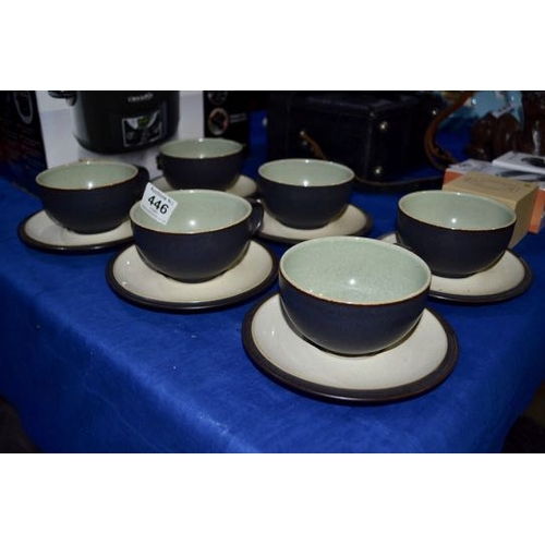 446 - 12pc Denby Coffee Set