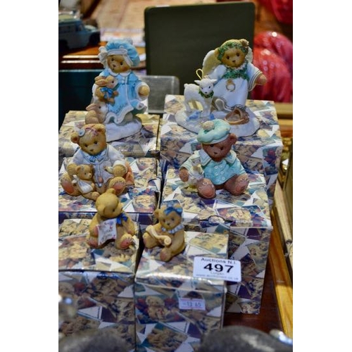 497 - Boxed Cherished Teddy x6