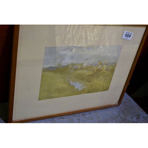 509 - Vintage Point to Point Print