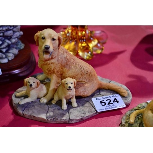 524 - Border Fine Arts Golden Retriever & Pups