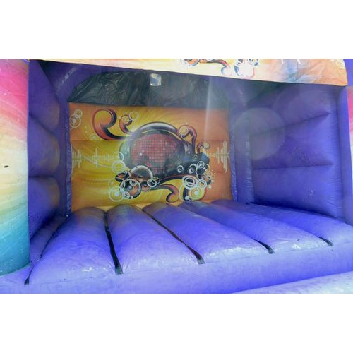 380 - Disco Bouncy Castle - Appx 15' Square with Blower