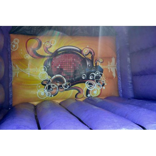 380 - Disco Bouncy Castle - Appx 15' Square with Blower