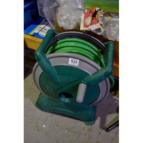 532 - Garden Hose on Reel