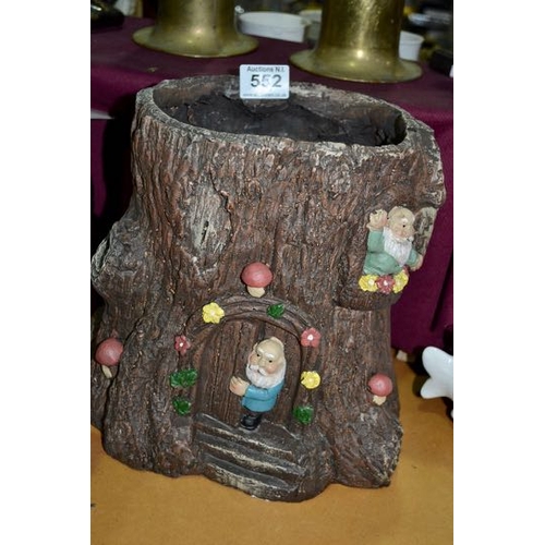 552 - Large Tree Stump Planter