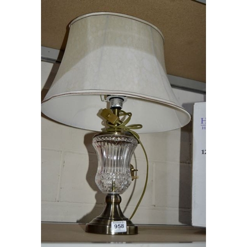 958 - Ornate table Lamp