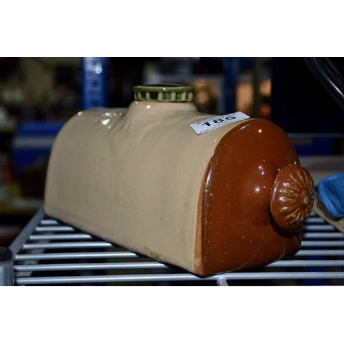 185 - Earthenware Bed Warmer