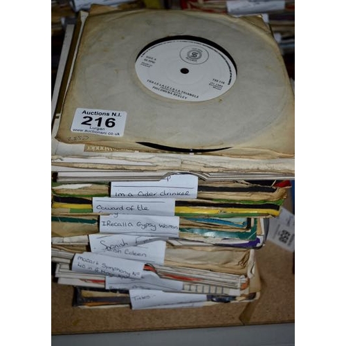 216 - Stack of Appx 100 Singles