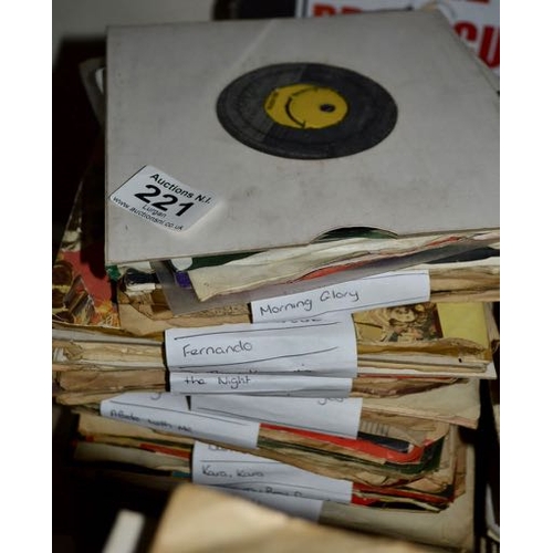 221 - Stack of Appx 100 Singles