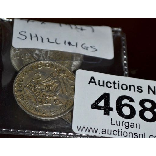 468 - 4x 1947 Shillings