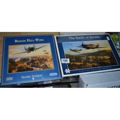 106 - 1000 Piece Battle of Britain + 500 Piece Biggin Hill Wing Jigsaws