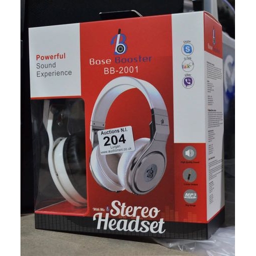 204 - Base Booster Stereo Headset