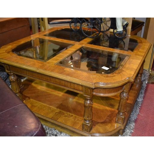 487 - Large Glazed Coffee Table