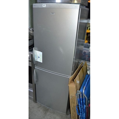 547 - Lec Fridge Freezer Silver