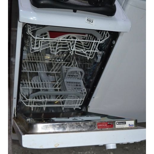 553 - Hotpoint Slimline Dishwasher