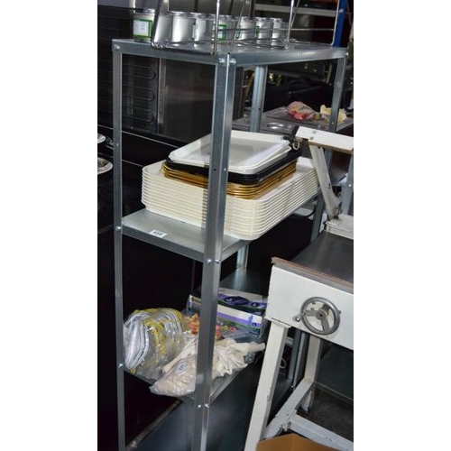 558 - Stainless Steel 4 Tier Shelving Unit