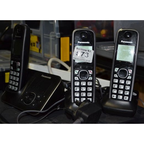 573 - Panasonic Triple Phone Set