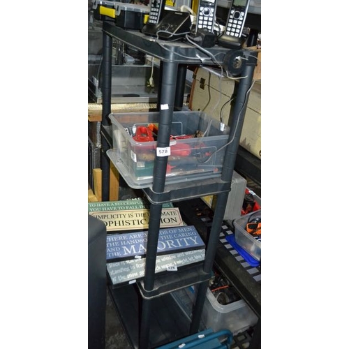 578 - Plastic Shelving Unit