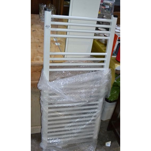 617 - White Towel Radiator