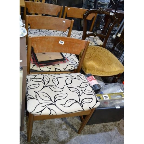 634 - Set of 4 Upholstered Dining Chair