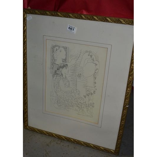 661 - Gilt Framed Print