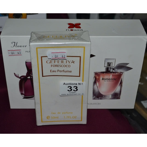 33 - Gefeiliya 50ml Perfume + Flower Of Story Perfume Gift Set