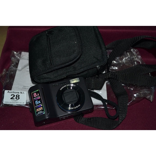 28 - Samsung S850 Digital Camera + Bag
