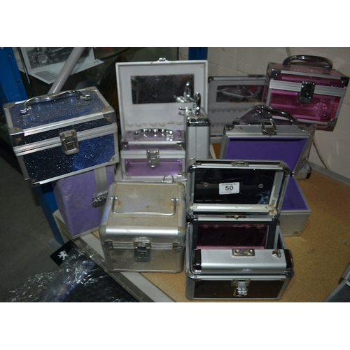 50 - Approx 12 Cosmetic Cases