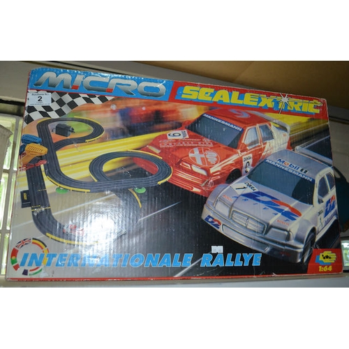 2 - Micro Scaletric International Rallye 1:64 - Boxed