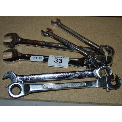 33 - 6 x Spanners