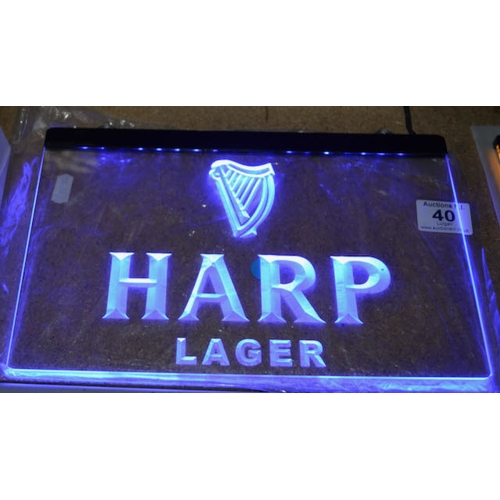 40 - LED Harp Sign