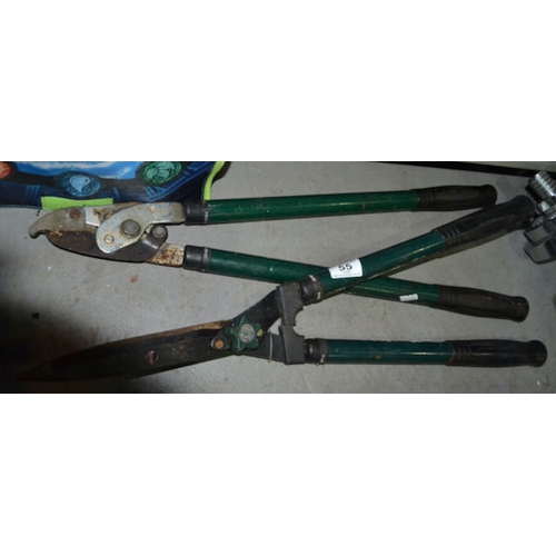 55 - Telescopic Garden Shears + Telescopic Garden Trimmer